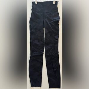 lululemon Align™ High-Rise Pant 25", grey & black camo. Women’s 02.
